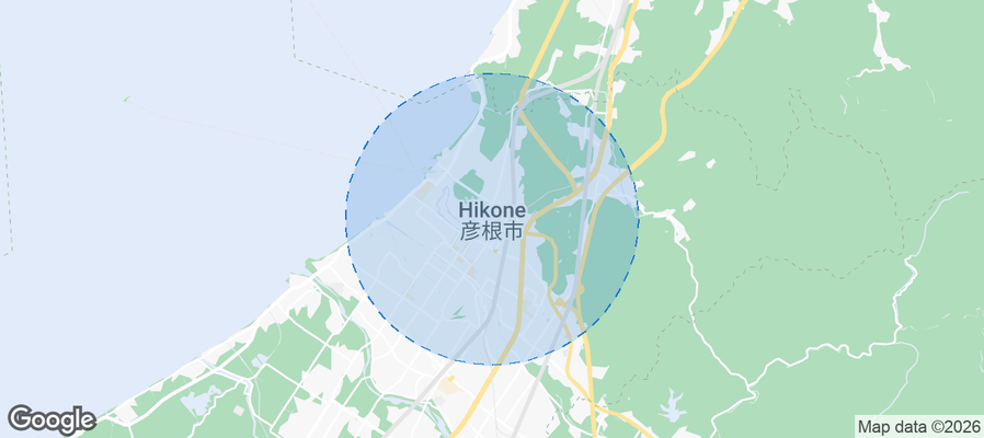 Hikone Airbnb map